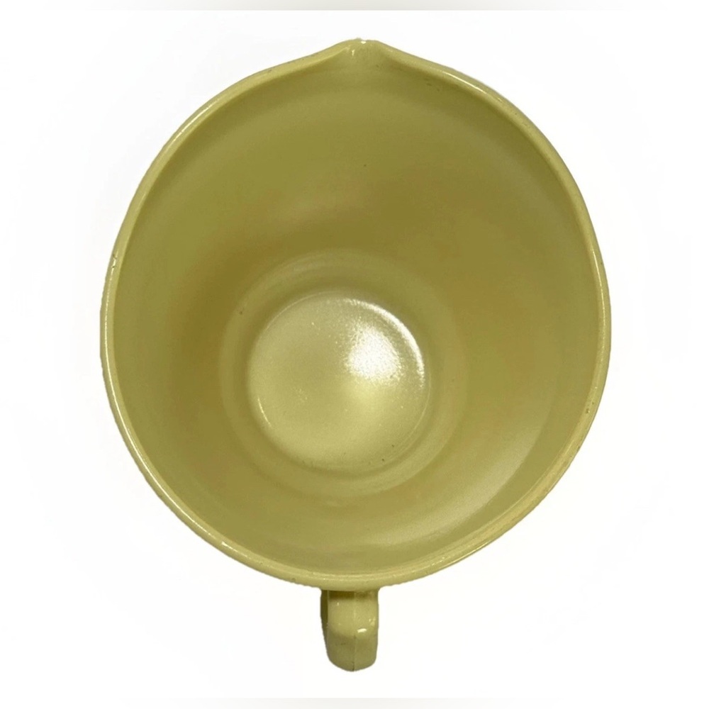 Hazel Atlas Depression Glass Platonite Moderntone Pastel Yellow Creamer Farm 3" - Picture 2 of 5